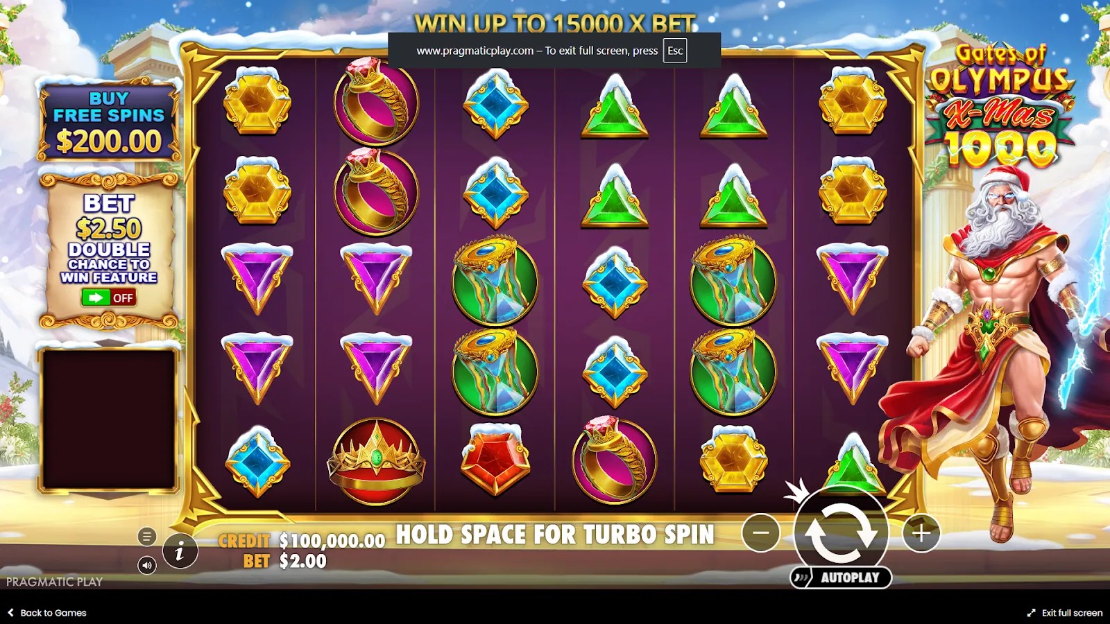 Feestelijke variant: Olympus Xmas 1000 (sneeuw, decoraties)